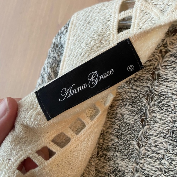 Anna Grace Crochet-Back Sweater - Picture 3 of 3